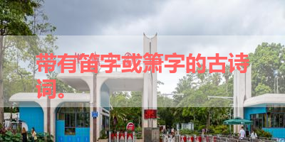 带有笛字或箫字的古诗词。 