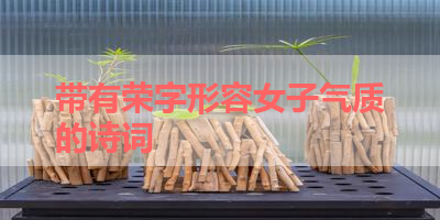 带有荣字形容女子气质的诗词 