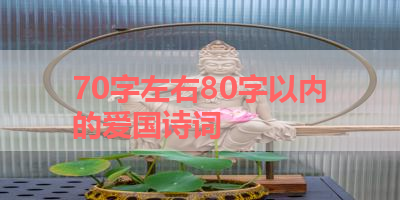 70字左右80字以内的爱国诗词 