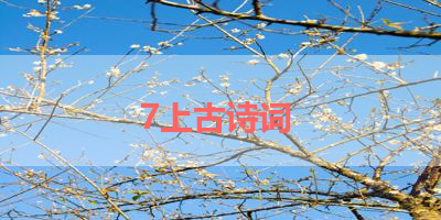 7上古诗词 