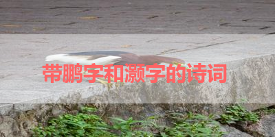 带鹏字和灏字的诗词 