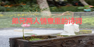 弟兄两人情意重的诗词 
