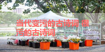 当代变污的古诗词 很污的古诗词