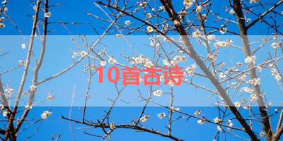 10首古诗 