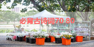 必背古诗词70 80 