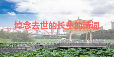 悼念去世的长辈的诗词 