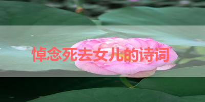 悼念死去女儿的诗词 