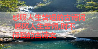 感叹人生苦短的古诗词 感叹人生苦短,时不待我的古诗文 