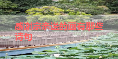 感谢宗亲送的画有那些诗句 