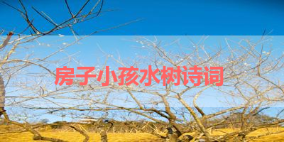 房子小孩水树诗词 