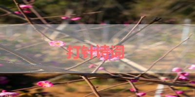 打针诗词 