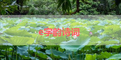 e字韵诗词 