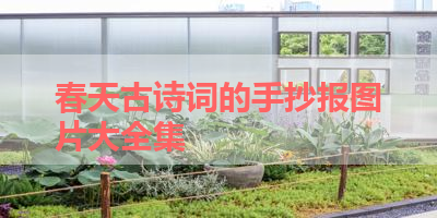 春天古诗词的手抄报图片大全集 