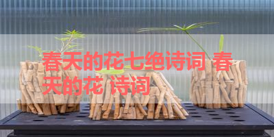 春天的花七绝诗词 春天的花 诗词