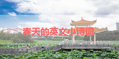 春天的英文小诗词 
