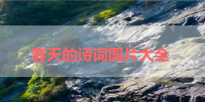 春天的诗词图片大全 