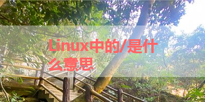 Linux中的/是什么意思 