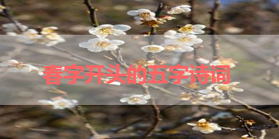 春字开头的五字诗词 