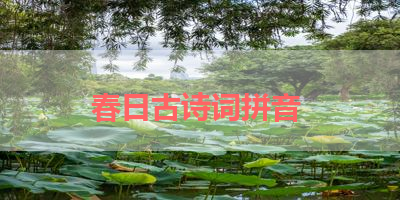 春日古诗词拼音 