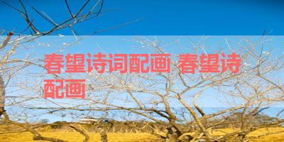 春望诗词配画 春望诗配画