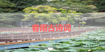 春雨古诗词 