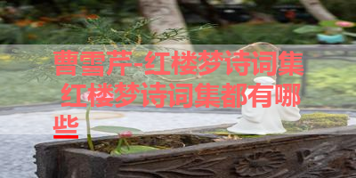 曹雪芹-红楼梦诗词集 红楼梦诗词集都有哪些 
