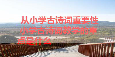 _从小学古诗词重要性 小学古诗词教学的重点是什么 