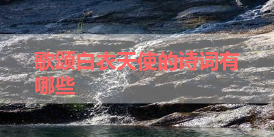 歌颂白衣天使的诗词有哪些 