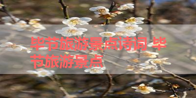 毕节旅游景点诗词 毕节旅游景点