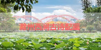 滁州西涧古诗配画 