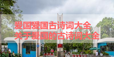 爱国爱国古诗词大全 关于爱国的古诗词大全