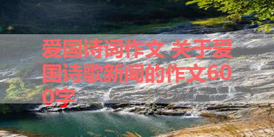 爱国诗词作文 关于爱国诗歌新闻的作文600字 