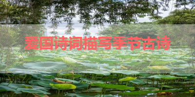 爱国诗词描写季节古诗 