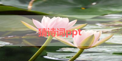 猜诗词ppt 