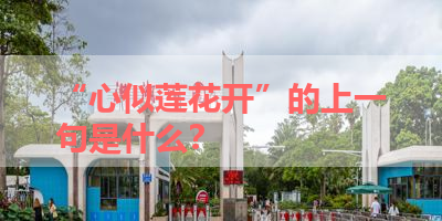 “心似莲花开”的上一句是什么？ 