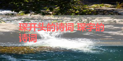 琛开头的诗词 琛字的诗词