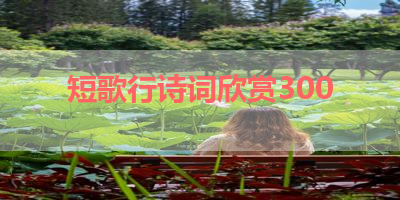 短歌行诗词欣赏300 