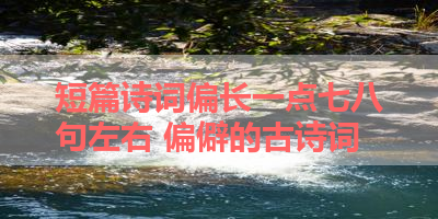 短篇诗词偏长一点七八句左右 偏僻的古诗词