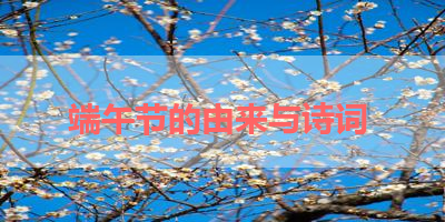 端午节的由来与诗词 