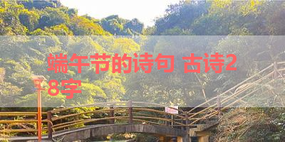 端午节的诗句 古诗28字 