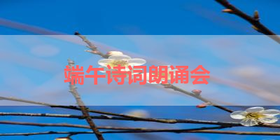 端午诗词朗诵会 