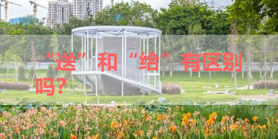 “送”和“给”有区别吗？ 