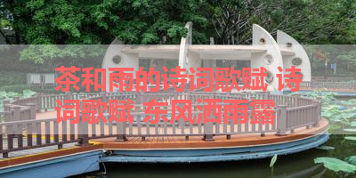 茶和雨的诗词歌赋 诗词歌赋 东风洒雨露