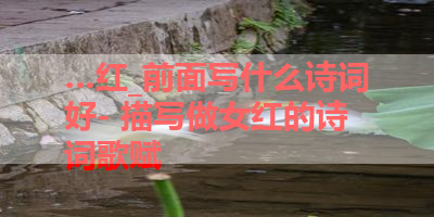 …红_前面写什么诗词好- 描写做女红的诗词歌赋