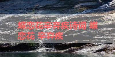 蝶恋花辛弃疾诗词 蝶恋花 辛弃疾