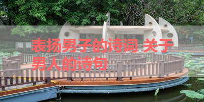 表扬男子的诗词 关于男人的诗句 