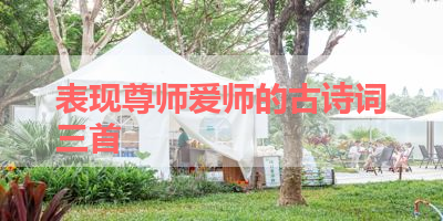 表现尊师爱师的古诗词三首 
