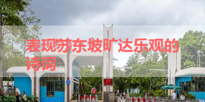 表现苏东坡旷达乐观的诗词 