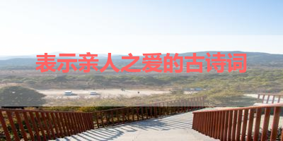 表示亲人之爱的古诗词 