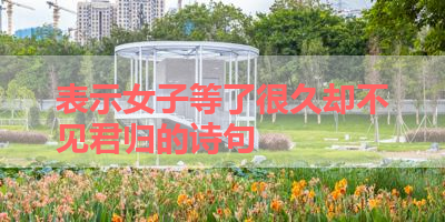 表示女子等了很久却不见君归的诗句 